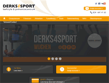 Tablet Screenshot of derkssport.nl
